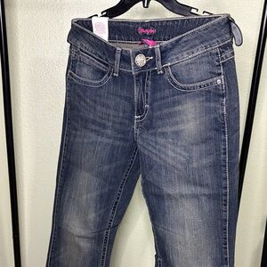 Wrangler Women's Dark Blue Straight Leg Jeans